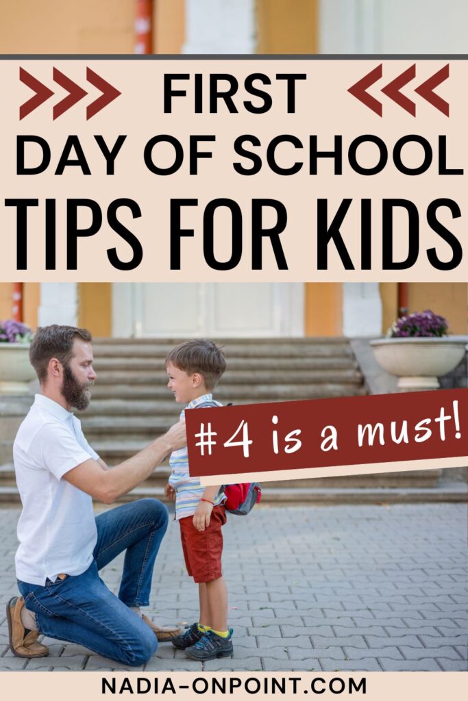 First Day of School Tips
