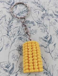 corn keychain gift idea