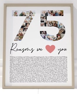 75 reasons we love you gift for mom