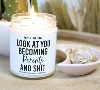 Funny Candle gift idea for gender reveal party