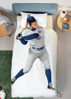 Baseball Player Bed Set for 9 year old boy who likes sports gift ideas