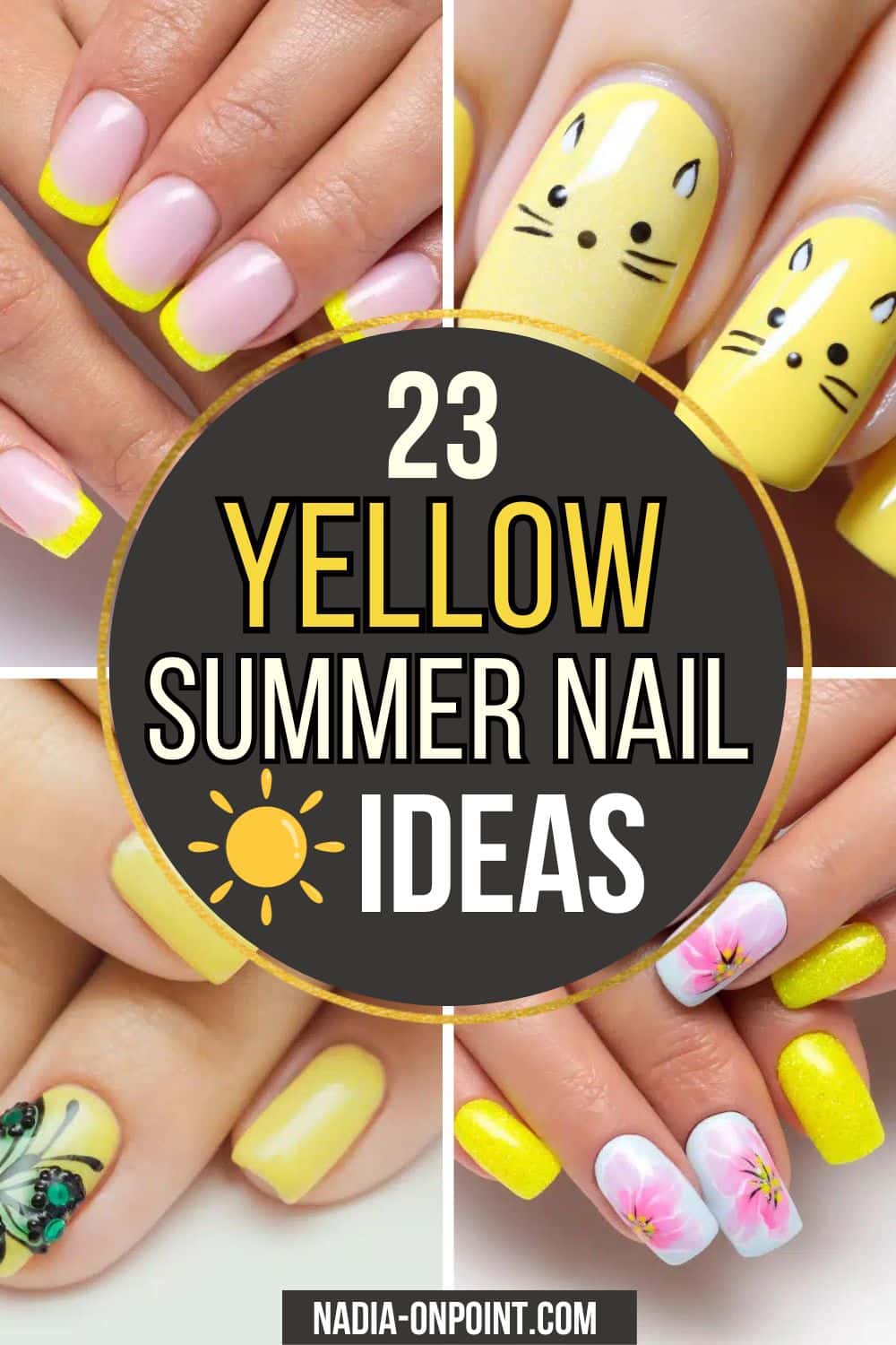 Brighten Your Summer Trendy Yellow Summer Nails to Try OnPoint Gift