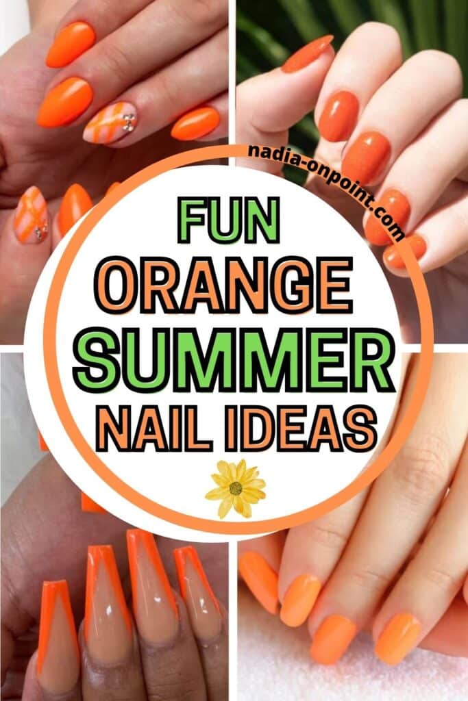 Summer Orange Nail Ideas