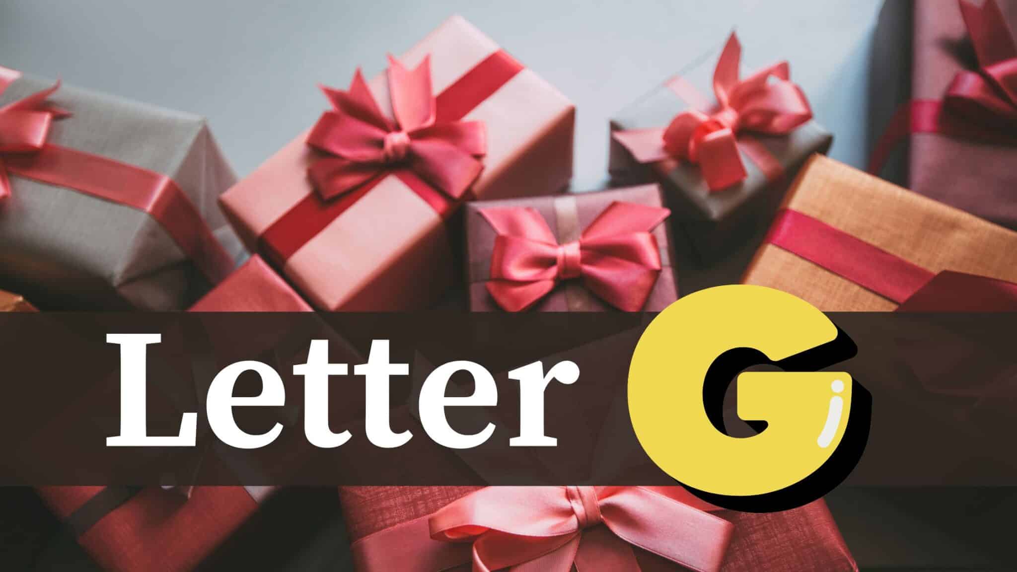 Gifts That Start with the Letter G