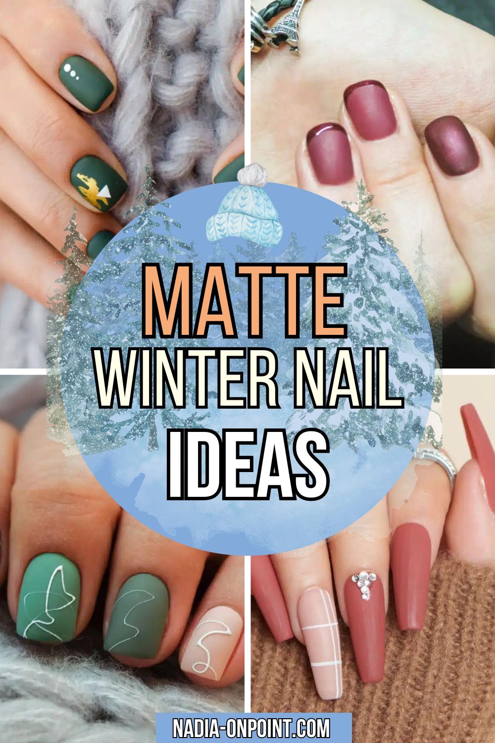 Matte Winter Nails Chic And Cozy Vibes For The Season Matte Winter Nails Chic And Cozy Vibes For The Season